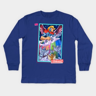 Saturday Morning Tarot XX The World Kids Long Sleeve T-Shirt